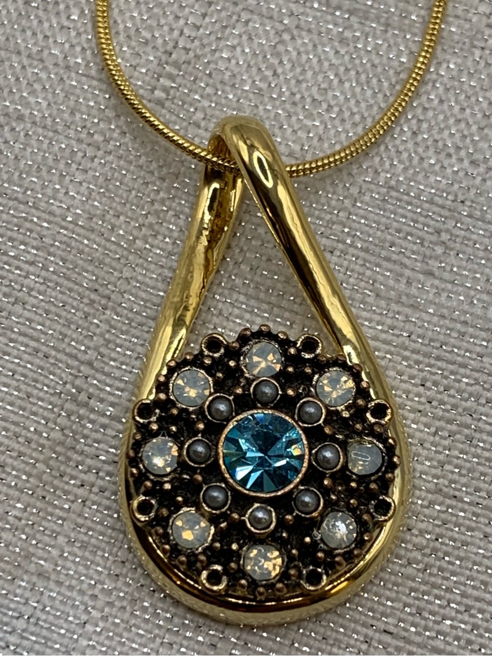 Gold Infinity Pendant - Ginger Snap & Co. Snap Button Necklace - 18mm/20mm